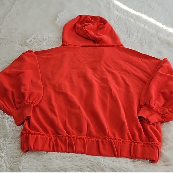 NWOT Free People Lucky Zip-Up High Risk Red - Picture 5 of 6